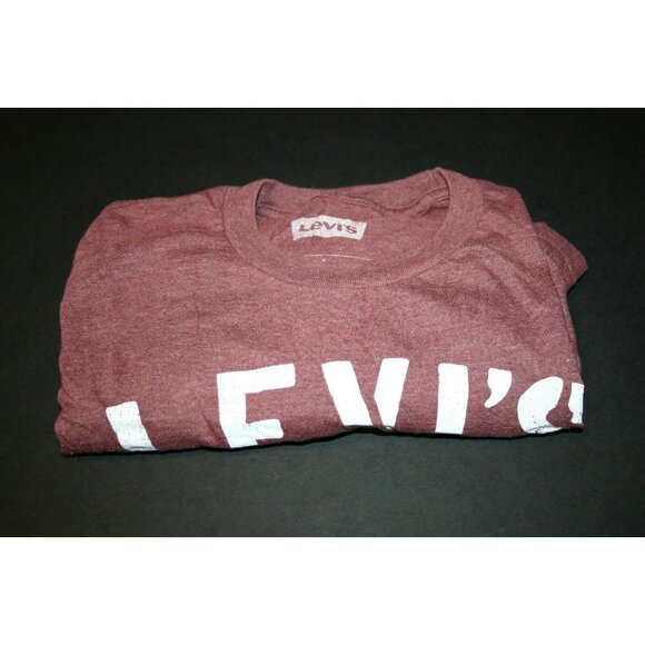 Levi's shirt mens small eagle long sleeve red burgundy - Picture 8 of 8
